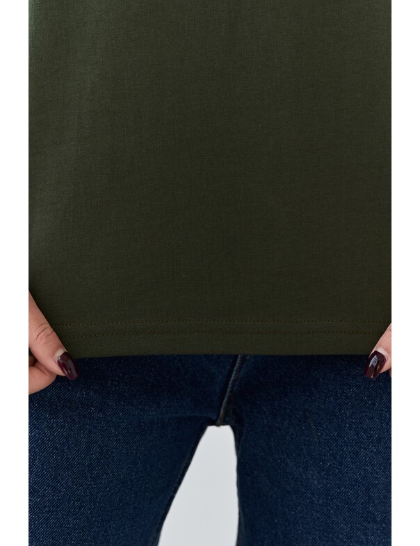 Жіноча футболка коттон колір чорний 1