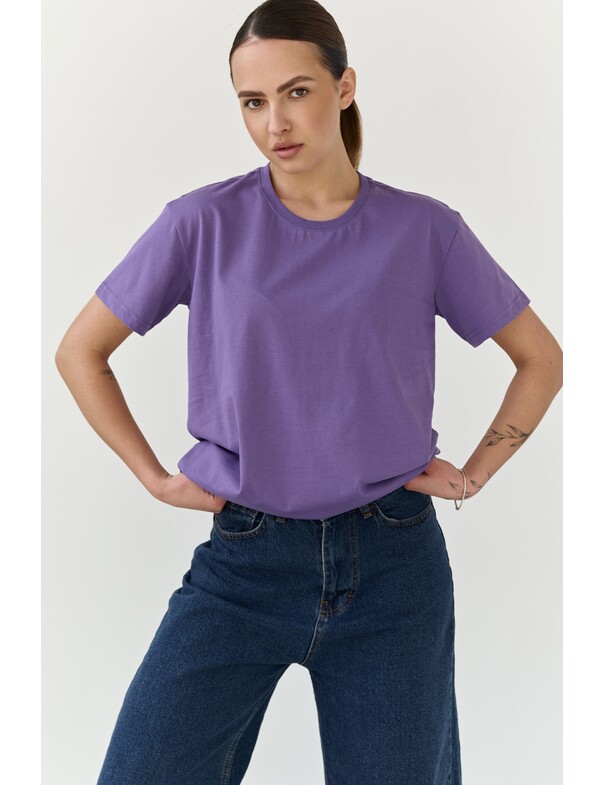 Жіноча футболка коттон колір чорний 1