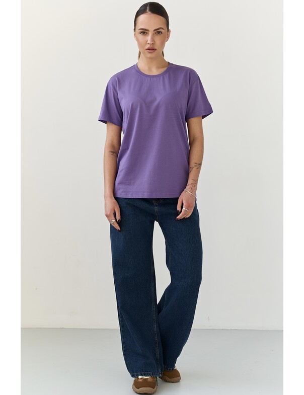 Жіноча футболка коттон колір чорний 1