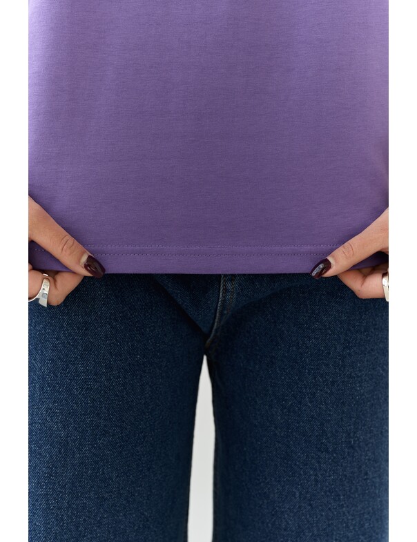 Жіноча футболка коттон колір чорний 1