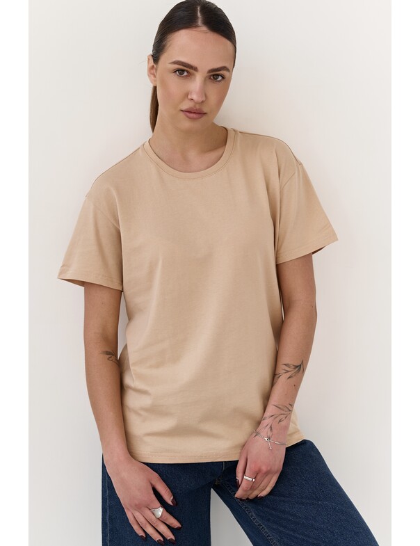 Жіноча футболка коттон колір чорний 1