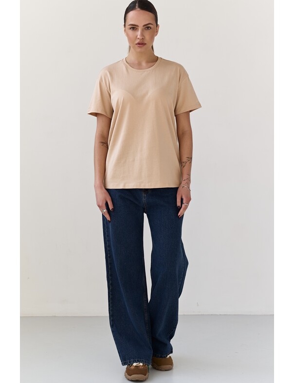 Жіноча футболка коттон колір чорний 1