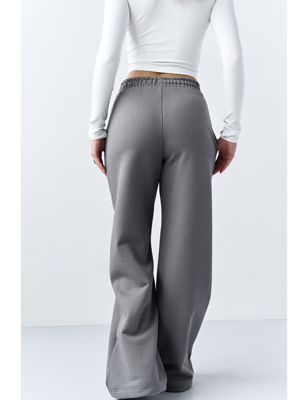 Штани на стяжках з щільної бавовни