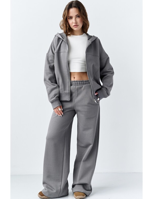 Штани на стяжках з щільної бавовни