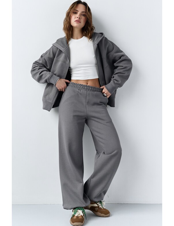 Штаны на стяжках из плотного хлопка