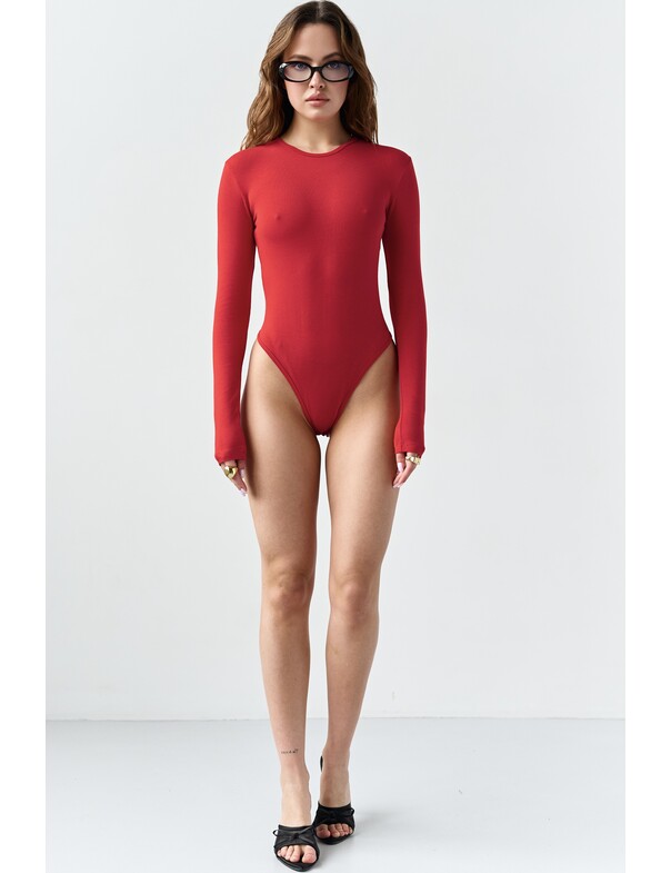 Женское боди с длинным рукавом