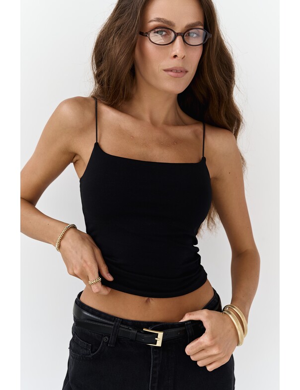 Жіноча майка на тонких бретелях 0