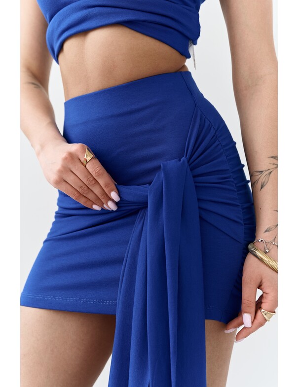 Спідниця міні з зав'язкою