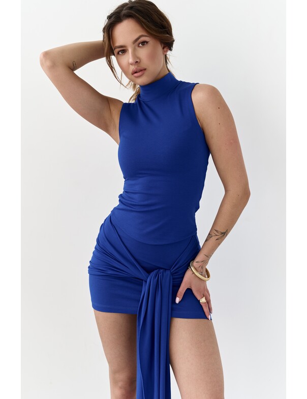 Спідниця міні з зав'язкою