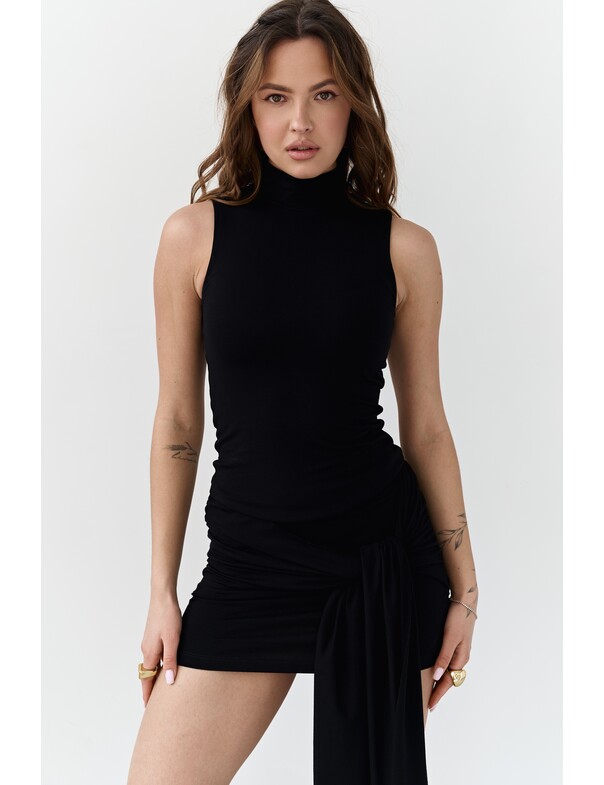 Спідниця міні з зав'язкою