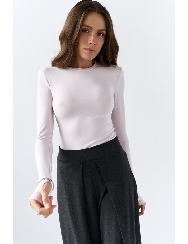 Лонгслів віскоза з вирізом на пальчик