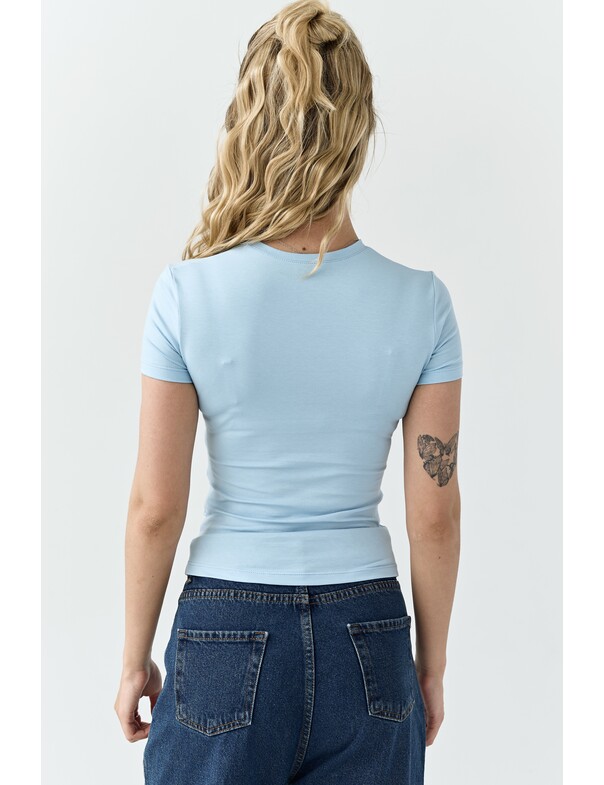 Футболка асимметричная со сборкой