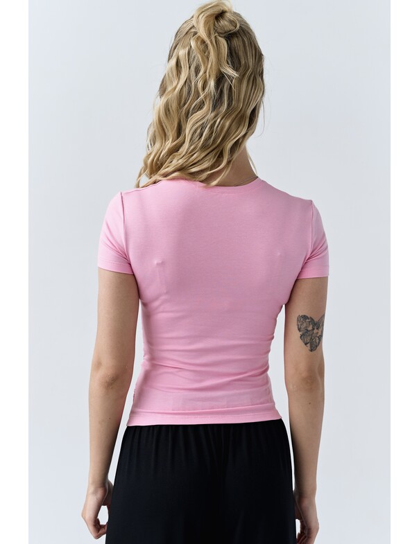 Футболка асиметрична зі збіркою