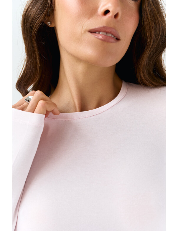 Лонгслів топ з вирізом на пальчик