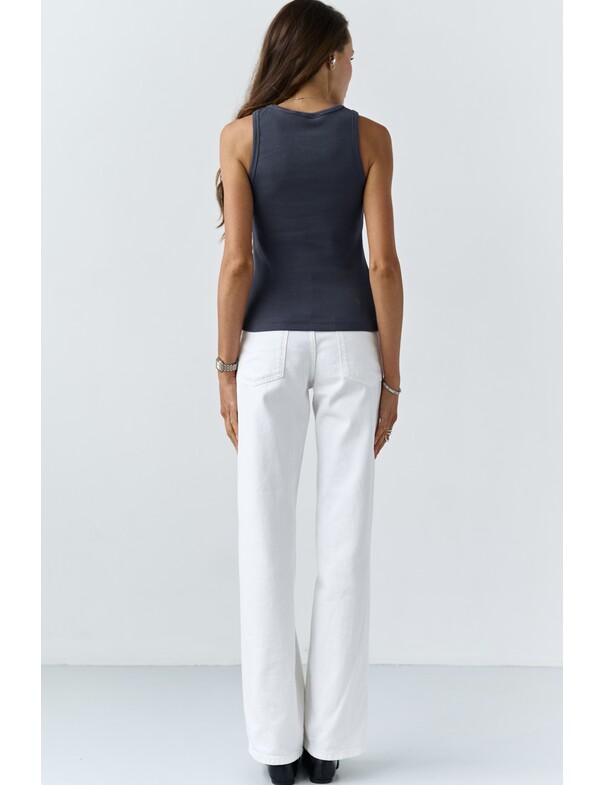Женская майка классическая из плотного рубчика