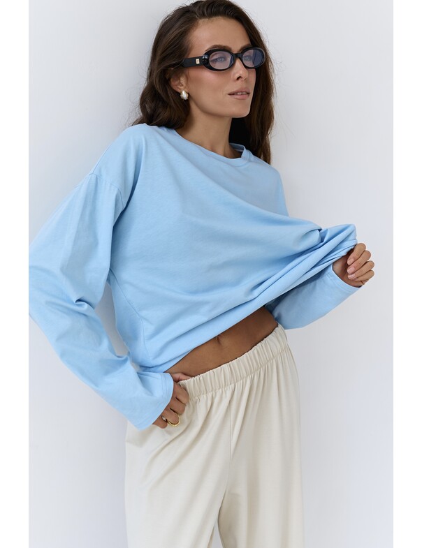 Унісекс лонгслів оверсайз котон