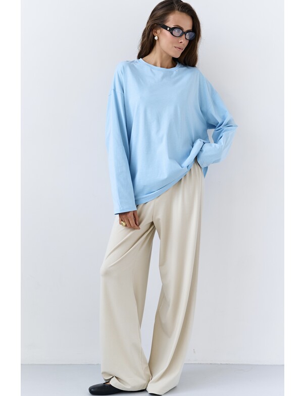 Унісекс лонгслів оверсайз котон