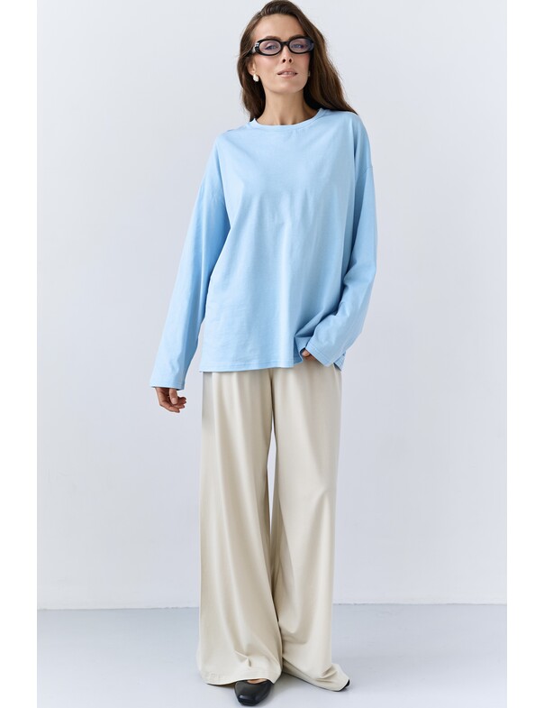 Унісекс лонгслів оверсайз котон