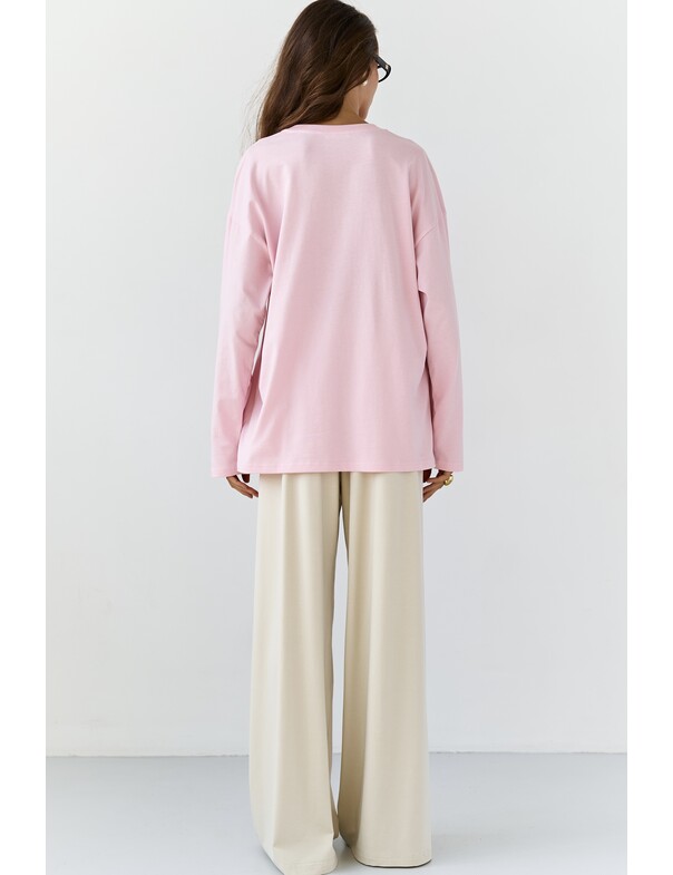 Унісекс лонгслів оверсайз котон