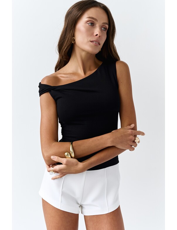 Майка с перекрученым плечом