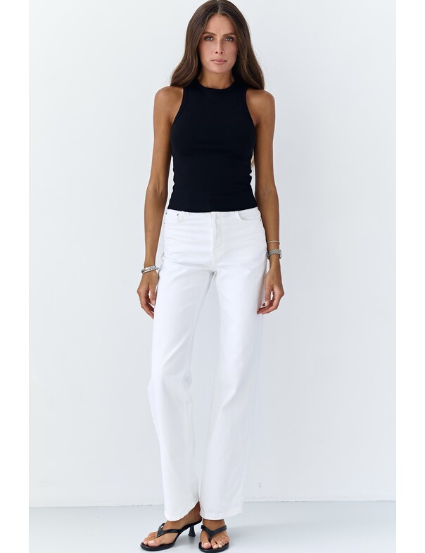 Майка классическая в рубчик